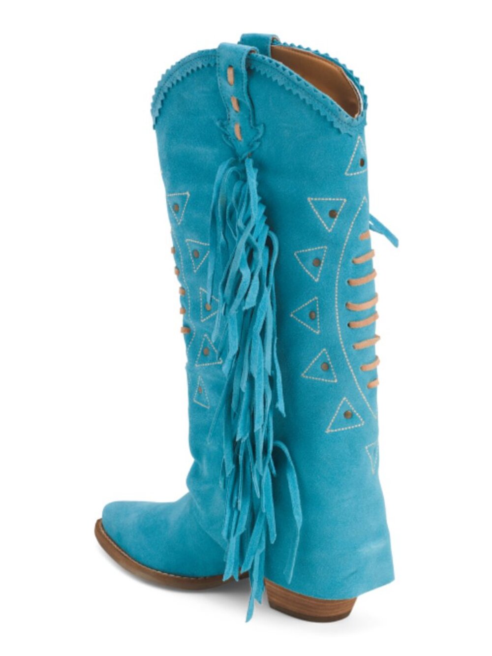 DINGO Suede Spirit Trail Fringe Boots 10T5269 NEW in box Made In Mexico